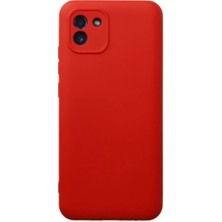 Ozkr Store Samsung Galaxy A03 Kılıf Nano Içi Kadife Silikon - Kırmızı