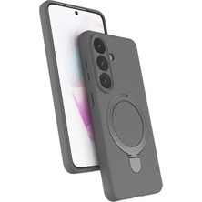 Ozkr Store Samsung Galaxy S26 Regal Magsafe Standlı Kapak - Titan Gri