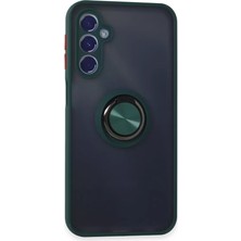 Ozkr Store Samsung Galaxy M34 5g Kılıf Montreal Yüzüklü Silikon Kapak - Yeşil