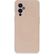 Ozkr Store One Plus 9 Kılıf Nano Içi Kadife Silikon - Pudra