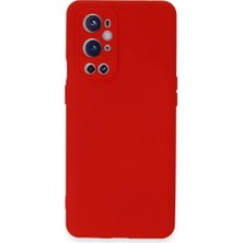 Ozkr Store One Plus 9 Pro Kılıf Nano Içi Kadife Silikon - Kırmızı