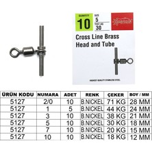 Captain 5127 Tube T Fırdöndü 10LU Paket Black Nikel