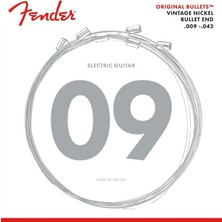 Fender Original Bullets Guitar Strings Pure Nickel Bullet End 3150L Gauges .009-.042 String Sets - Elektro Gitar Teli