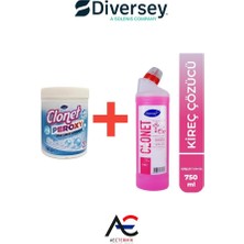 Diversey Clonet Extra + Clonet Peroxy Toz Leke Çıkarıcı 500 ml 2'li