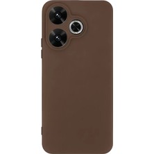 Ozkr Store Xiaomi Redmi 13 4g Kılıf First Silikon - Kahverengi