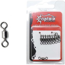 Captain 5009 Fırdöndü Rolling 10LU Paket Black Nickel