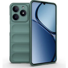 Realme C61 Kılıf Kamera Korumalı Içi Kadife Esnek Etnik Renkli Yumuşak Silikon Kapak