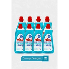Miss Sivi Çamasir Deterjani 1500 ml X8 Arapsabunu ve Soda Etkili Sabun Kokulu 100YIKAMA