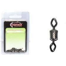 Captain 5005 Elmas Gözlü Fırdöndü 10LU Paket Black Nikel