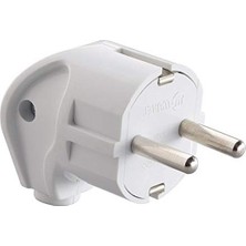 Esranın Dünyası Topraklı Erkek Fiş, Kordonsuz, Beyaz Renk, 250 V