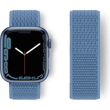 Uslucan Alışveriş Watch 42MM Hasırlı Cırtcırtlı Kordon - Mavi