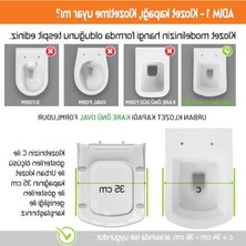 Esranın Dünyası Yavaş Kapanan Klozet Kapağı, Konforlu Kullanım Için Modern Tasarım