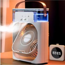 Esranın Dünyası Masaüstü Hava Soğutucu Fan, 600ML Su Depolu, 3 Kademeli Hız ve LED Işık