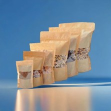 Konak Ambalaj Kraft Pencereli Doypack Tanışma , Deneme , Numune Paketi