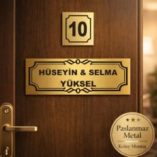 Outdoor One Metal Kapı İsimliği GÜMÜŞ 0006