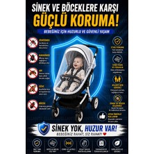 Ellante Bebek Arabası Sinekliği | Evrensel Uyumlu Koruyucu File | 360° Tam Koruma | Sivrisinek ve Böcek Geçirmez | Yıkanabilir ve Tekrar Kullanılabilir