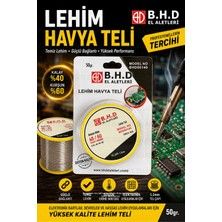 Ellante Lehim Havya Teli 50 gr 1.2mm 40/60 Kalay Kurşun Lehim Teli Elektronik Devre Pcb Tamir ve Montaj