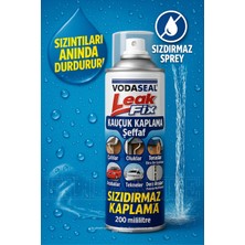 Ellante Vodaseal Leak Fix Şeffaf Kauçuk Kaplama Sprey 200 ml – Sızdırmaz Kaplama, Suya Dayanıklı,