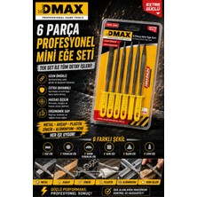Ellante 6 Parça Mini Eğe Seti Profesyonel Hassas Işçilik Metal Ahşap Plastik Eğe Takımı