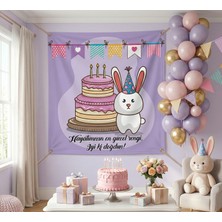 Stil Creative Doğum Günü Afişi Hoşgeldin Bebek Çocuk Parti Konsepti 150X150 cm