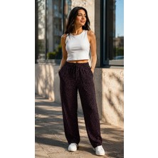 Derya Kurşun Cepli Belden Lastikli Serili Pantolon 0573-012