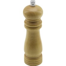 Hace Bazaar Küçük= Çap: 4.5cm - Uzunluk: 15CM Ahşap Tuz - Baharat Öğütücü (4887)