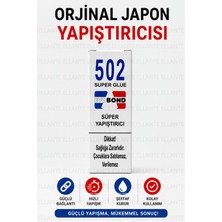 Ellante Orijinal Japon 502 Süper Yapıştırıcı Tek Damlada Güçlü Yapışma • Hızlı Kuruma • 20 gr