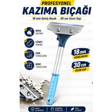 Ellante Profesyonel Kazıma Bıçağı 30 cm 18 mm Değiştirilebilir Bıçaklı Boya Cam Etiket Derz Kazıyıcı