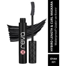Reva Uzatan Hibrit Maskara - Hybrid Length & Curl Mascara Black - No: 321 - Vegan Temiz Içerik