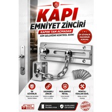 Ellante Beşel Kapı Emniyet Zinciri Çelik Kapı Güvenlik Zinciri Ahşap Kapı Emniyet Kilidi Vida Dahil Yerli Üretim