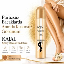 Kajal Sprey Bacak Fondöteni No:101 75 ml - Suya Dayanıklı Cilt Tonu Eşitleyici Spray On Leg Foundation