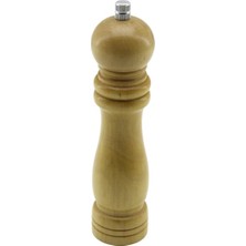 Hace Bazaar Büyük= Çap: 4.5cm - Uzunluk: 19CM Ahşap Tuz - Baharat Öğütücü (4887)
