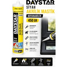 Ellante Siyah Akrilik Mastik 450 gr Boyanabilir Dolgu Mastiği Iç Dış Mekan Çatlak ve Boşluk Dolgu Yüksek Kalite