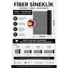 Ellante 1 Metre x 1 Metre Fiber Sineklik Teli – Dayanıklı Fiberglas Pencere Sinekliği, Hava Geçirgen, Kolay Kesilebilir | Metre ile Satılır, Tek Parça Kesim Gönderilir