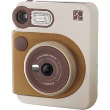 Hanin M6 Pro Instant Ekranlı Kamera 2mp 300DPI Anında Baskı Yapabilen Kahverengi Seyahat Kamerası