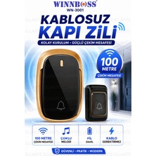 Ellante Kablosuz Kapı Zili 100 Metre Çekim Mesafeli Priz Tipi Kapı Zili Pil Dahil 36 Melodili Güçlü Ses