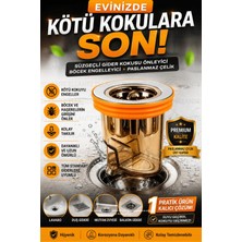 Ellante Paslanmaz Gider Kokusu Önleyici Süzgeç | Böcek Engelleyici Silikon Gider Kapağı | Lavabo, Duş, Banyo ve Mutfak Gideri Uyumlu