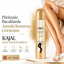 Kajal Sprey Bacak Fondöteni No:104 75 ml - Suya Dayanıklı Cilt Tonu Eşitleyici Spray On Leg Foundation
