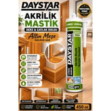 Ellante Altın Meşe Akrilik Mastik 450 gr Boyanabilir Derz ve Çatlak Dolgu Mastiği Ahşap Uyumlu Golden Oak Esnek Yapı