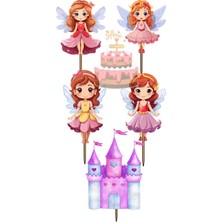 Himi Pasta Süsleri Peri Prenses Melek Kız Erkek Çocuk Maket Pasta Kürdanı Pasta Süsleri Cupcake Kürdan Süsleri