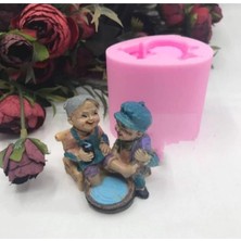 Himi Pasta Süsleri Ayak Yıkayan Dede Maket Kürdanlı Cupcake Pasta Süsü Doğum Günü Süsleri Kürdan Süsü