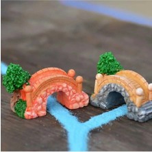 Himi Pasta Süsleri 2'li Köprü Maket Kürdanlı Cupcake Pasta Süsü Doğum Günü Süsleri Kürdan Süsü