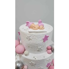 Himi Pasta Süsleri Kız Bebek Maket Kürdanlı Cupcake Pasta Süsü Doğum Günü Süsleri Pasta Kürdanı Kürdan Süsü