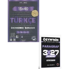 Anla Kazan Yayınları 2027 Edebiyat Sokağı 2027 Tyt Türkçe 15 x 40 Deneme Sınavı+ Evp Akademi Paragraf