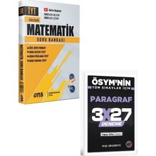 Anla Kazan Yayınları 2027 Ens 2027 Tyt Matematik Destek Soru Bankası+ Evp Akademi Paragraf