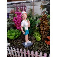 Himi Pasta Süsleri Hemşire Maket Kürdanlı Cupcake Pasta Süsü Doğum Günü Süsleri Kürdan Süsü