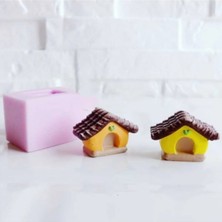 Himi Pasta Süsleri Kuş Evi 2'li Maket Kürdanlı Cupcake Pasta Süsü Doğum Günü Süsleri Kürdan Süsü