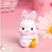 Himi Pasta Süsleri Tavşan 2 Adet Maket Kürdanlı Cupcake Pasta Süsü Doğum Günü Süsleri Kürdan Süsü