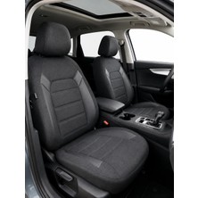 NewDeco Renault Megane Sedan 2008-2022 Uyumlu Premium Tay Tüyü Oto Koltuk Kılıfı Airbag Uyumlu 2+1 Fermuarlı Kolçak Uyumlu