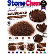 Epoksi Bazlı Kahverengi Parlak Sim 20 ml